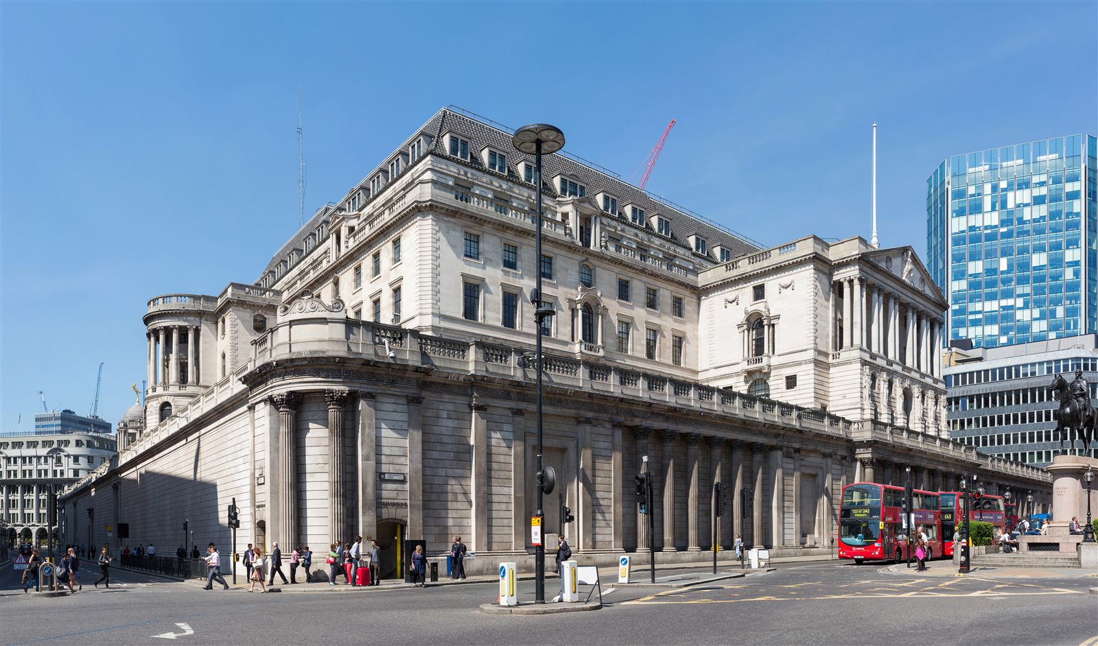 Fachada do Bank of England em Londres