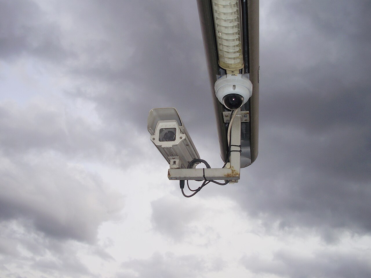 Surveillance camera in a public space