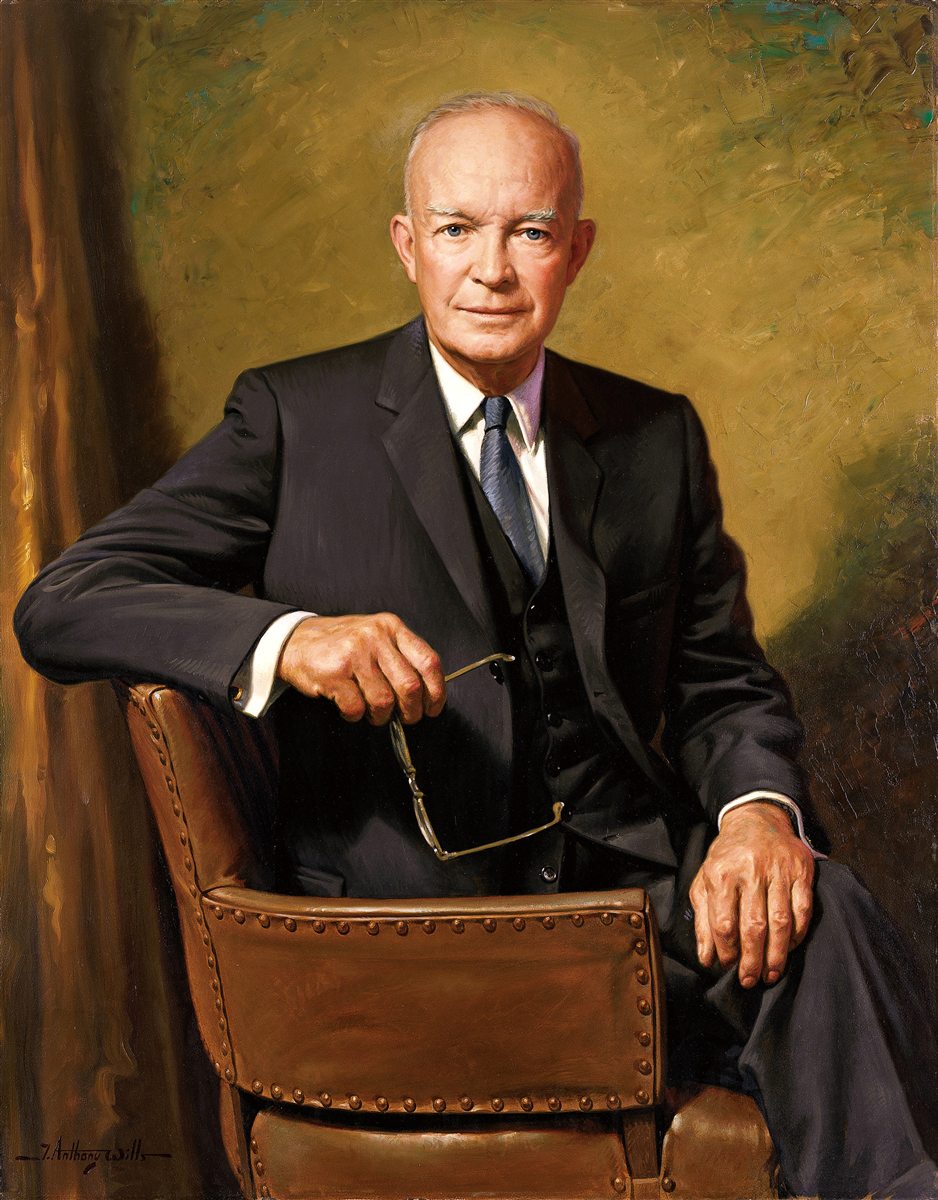 Retrato oficial de Dwight D Eisenhower