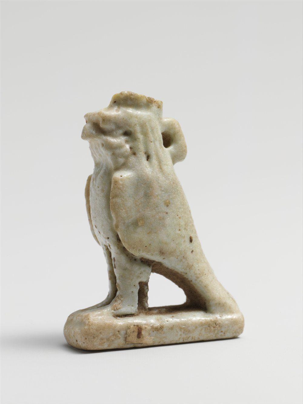 Egyptian faience amulet of Ra-Horakhty