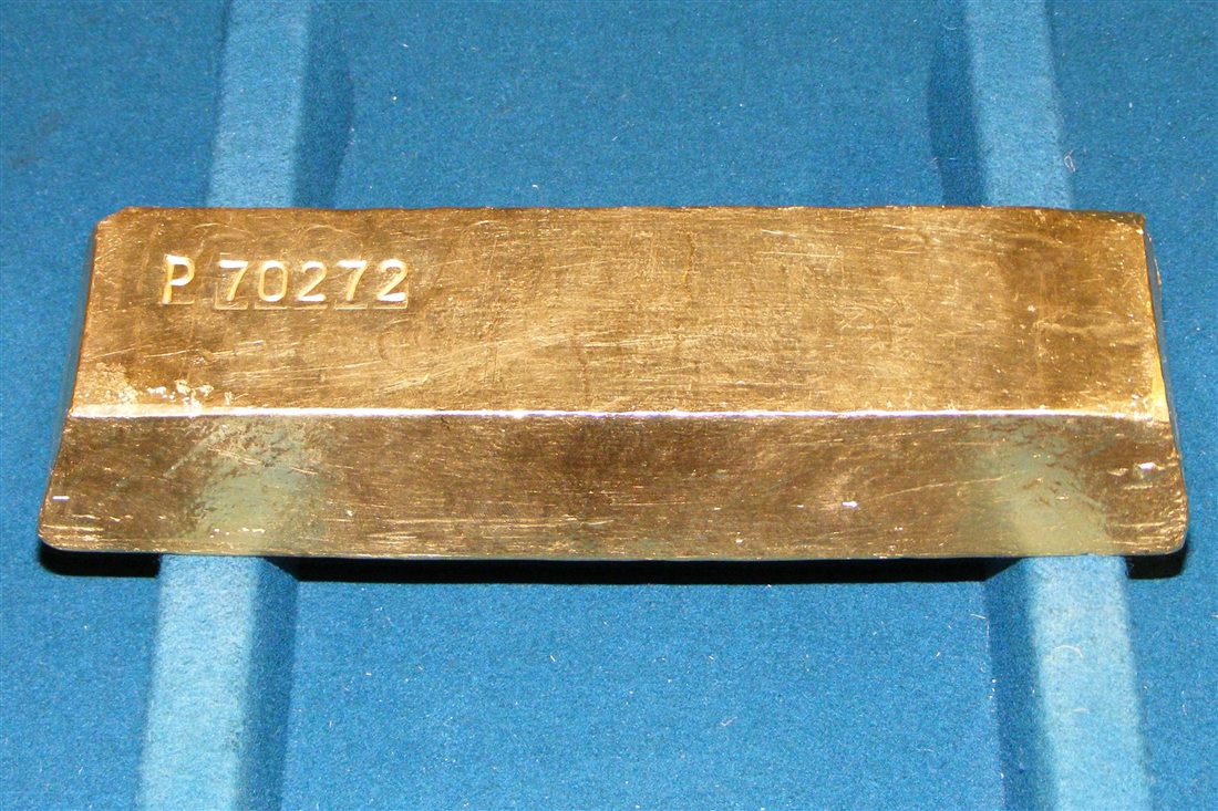Stacked gold bars