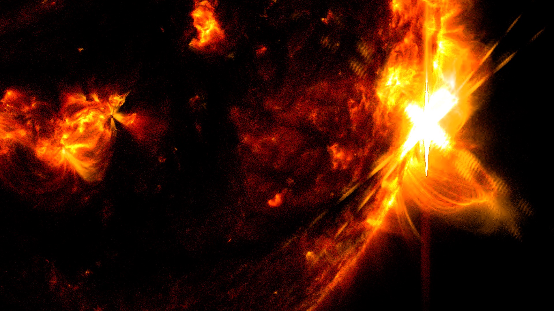 Flare solar X8.7 observado pela NASA SDO