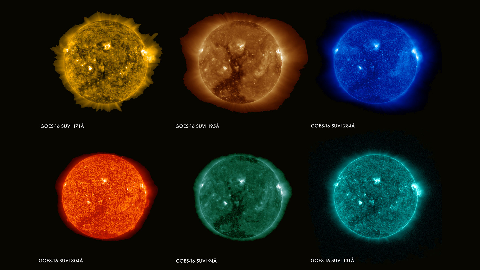 Imagem NOAA/SUVI de observação solar