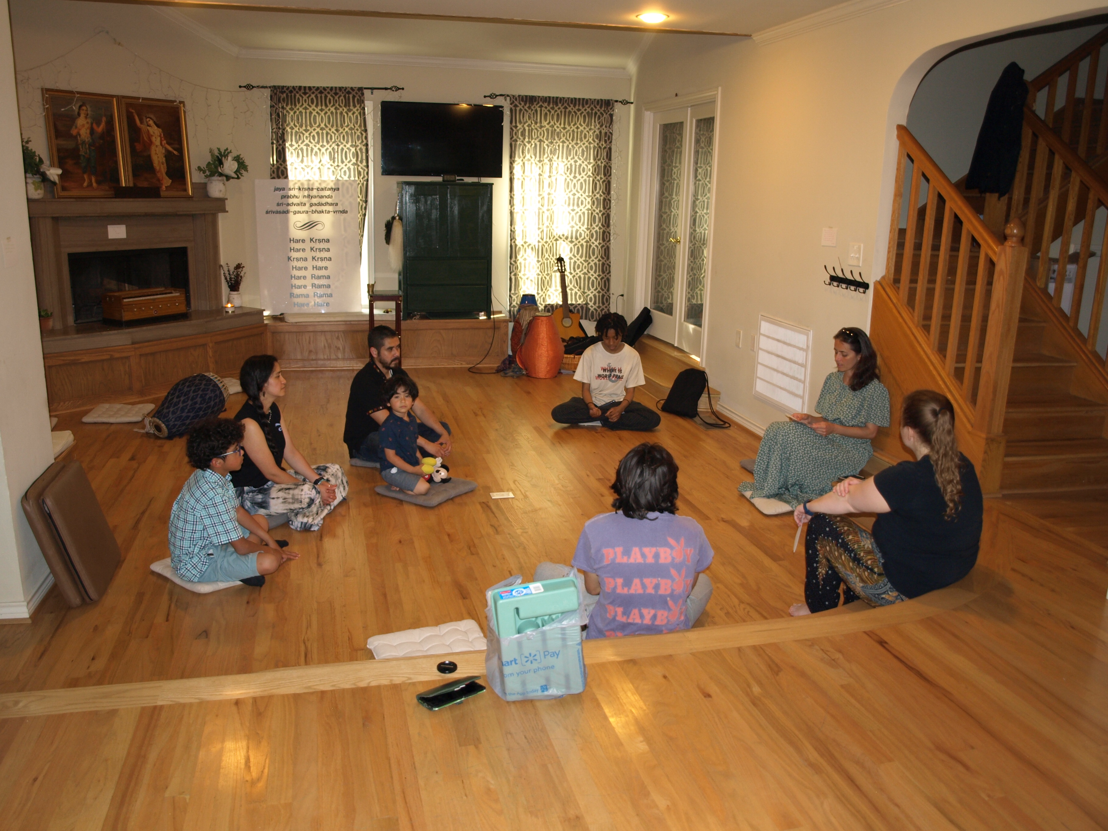 Círculo de meditação coletivo
