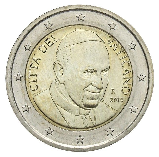 Vatican 2 euro coin