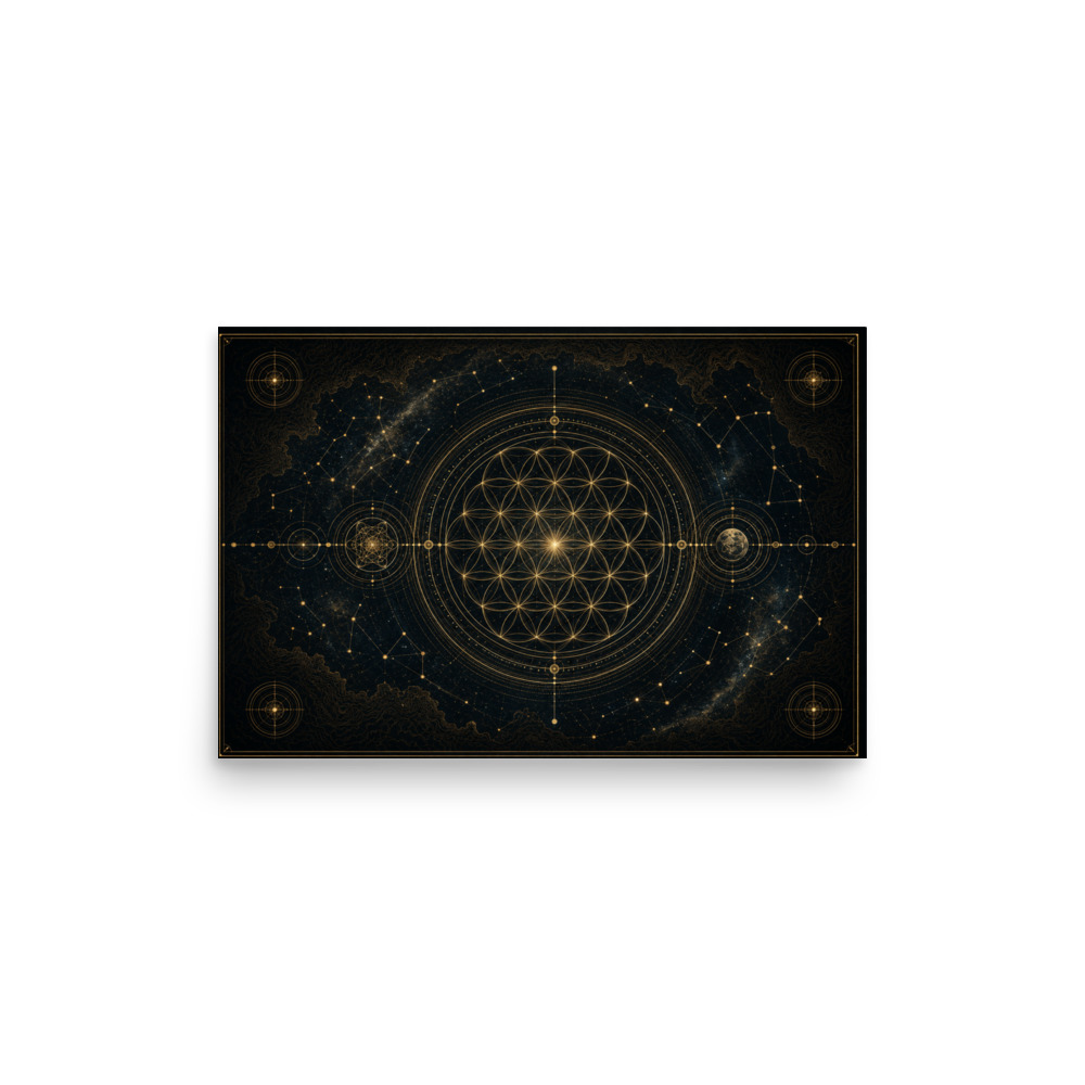 Poster Sacred Geometry Map - Imagem 2