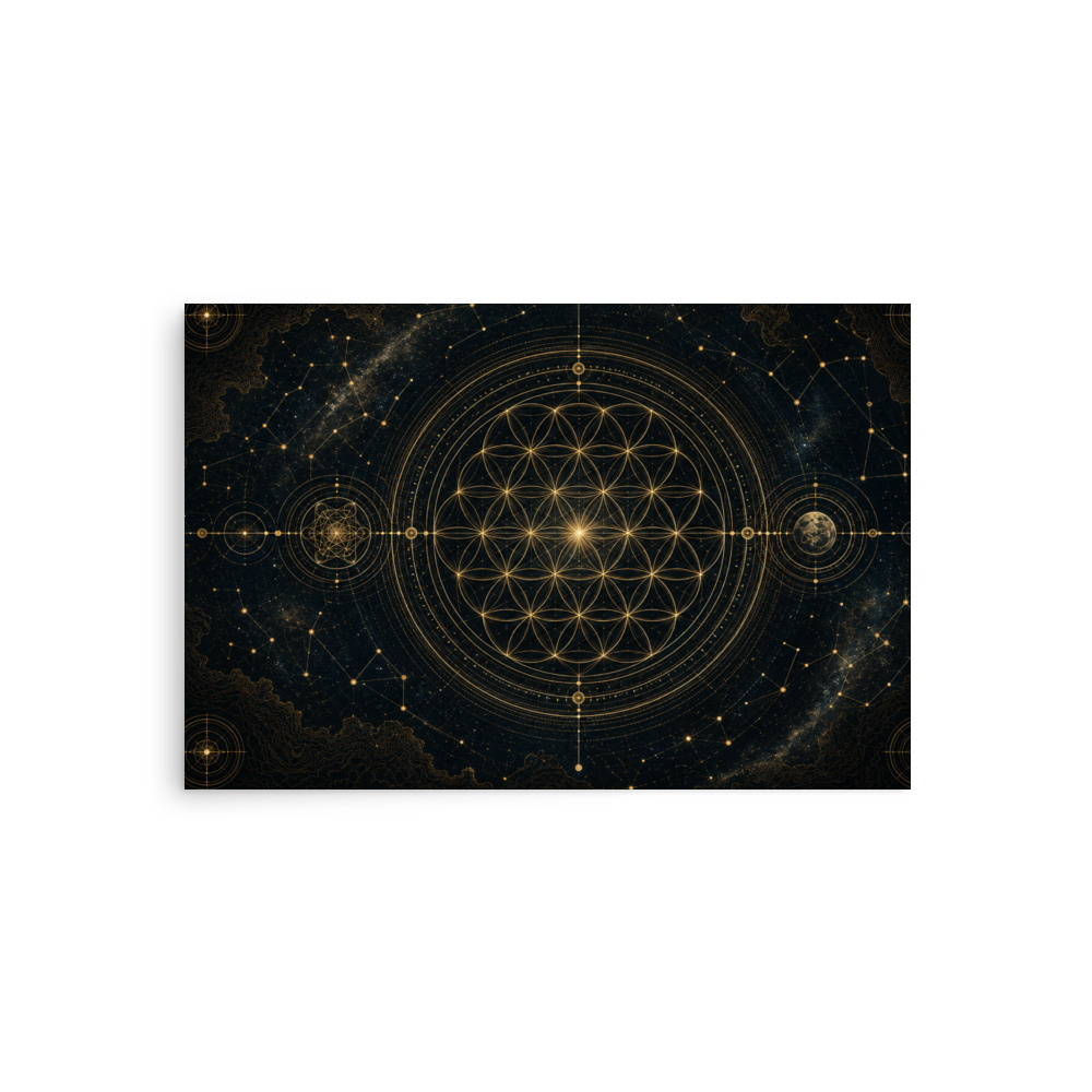 Poster Sacred Geometry Map - Imagem 4