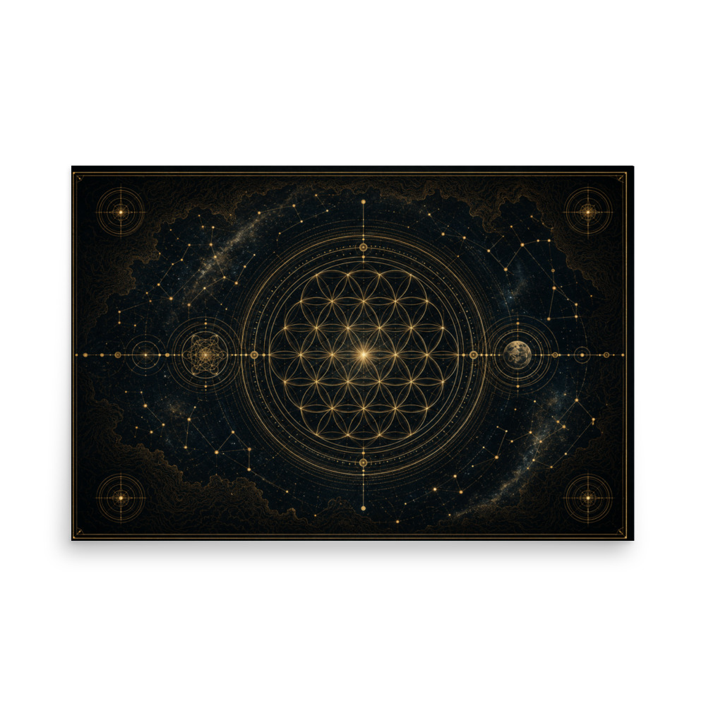 Poster Sacred Geometry Map - Imagem 5