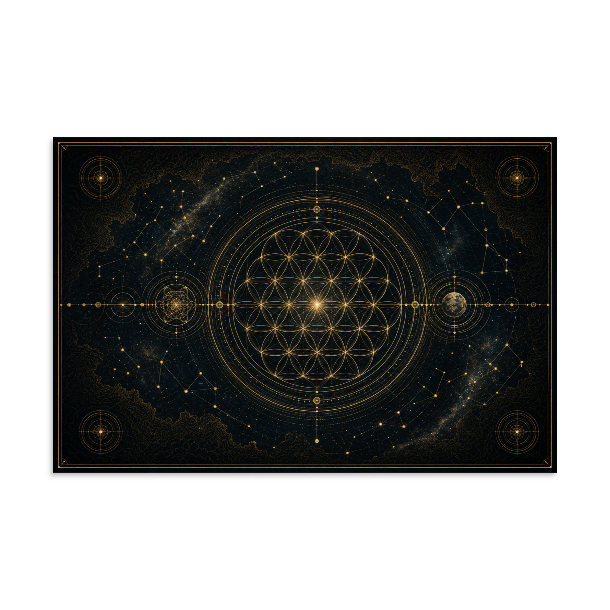 Poster Sacred Geometry Map